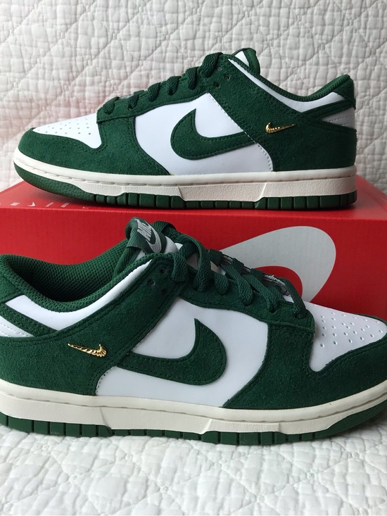 Nike Shoes - Nike Dunk Low Shoes Women’s SZ 6 Gorge Green Gold Mini Swoosh IB4417 100